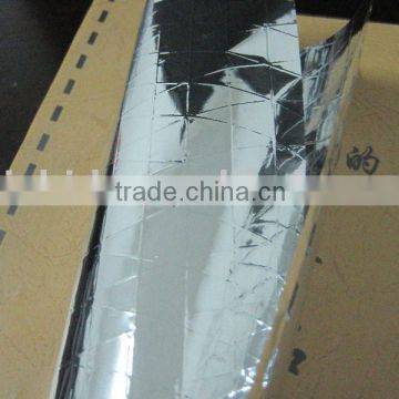 Reinforced double-sided laminating film for building thermal insulation