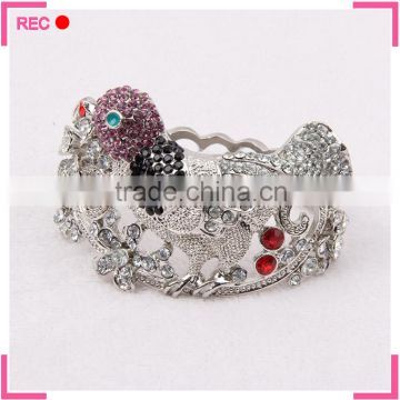 Ladies fancy bangles with birds decoration, for party girls latest bangles