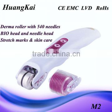 Dermaroller derma roller with LED light and micro crrent