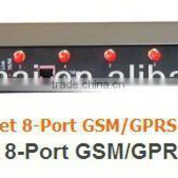 8 ports RJ45 GRPS modem pool rj45 gsm modem