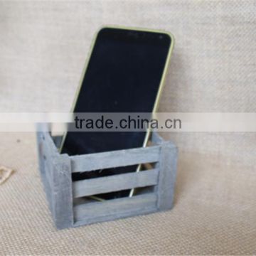 Factory price handmade grey dyed colored artistic wooden mini crates