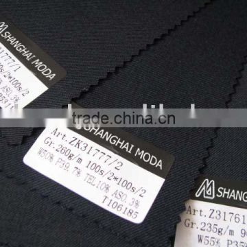 blended worsted wool fabric w70/p30 moda-t092