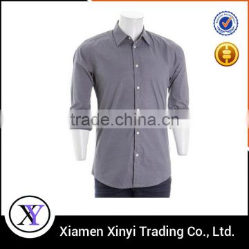 2016 100% Cotton High Quality Long Sleeve Mens Cheap Custom Button Up Shirts