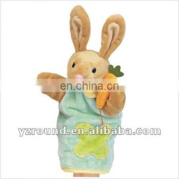 stuffed animal pattern bunny hand puppet glove doll toy gift