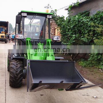 0.6ton hydraulic agriculture steering wheel loader with grass fork