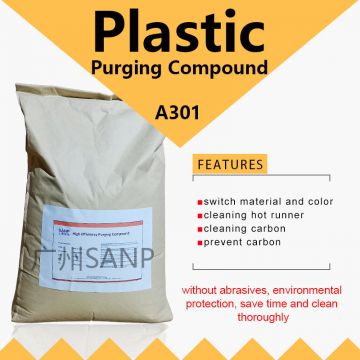 PlasE Clean A301 screw purging compound for high effective color switch and carbon cleaning