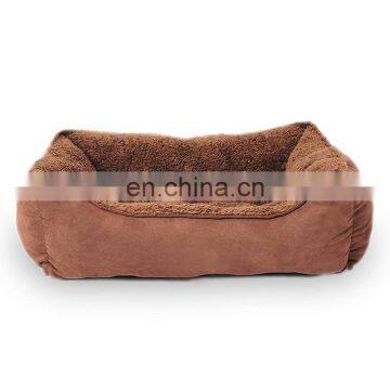 OEM & ODM Brown Pet Bed Large Soothing Super Soft Fuzzy Dog Bed