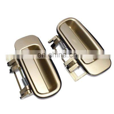 2 PCS Door Handle Gold Exterior Outer REAR ROGHT LEFT For 92-96 Toyota Camry