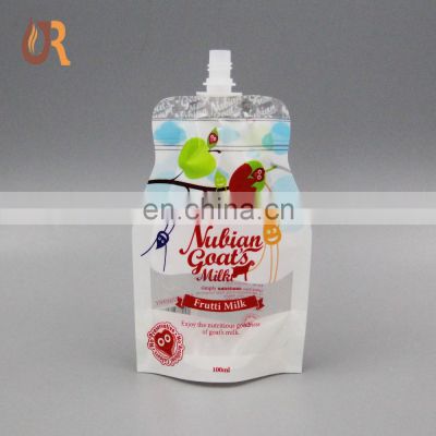 Liquid Packaging Spout Packing Bag Plastic water drinking package nozzle bags