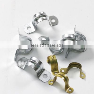 Bright Zinc Plated Galvanized Saddle Hose Clamp For Pipe