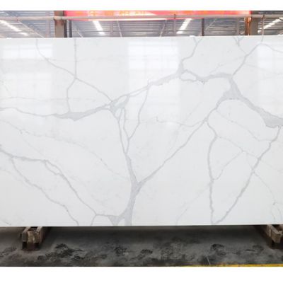 Code：1217，Calacatta artificial stone quartz slab kitchen countertops