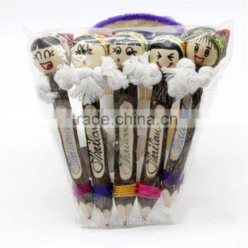 high quality person shape 5 colors pencil set