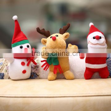 Cheap Stuffed Lovely Christmas Tree Pendant /Wholesale Stuffed Toys Decorating Christmas/Soft Toy Pendant 13cm