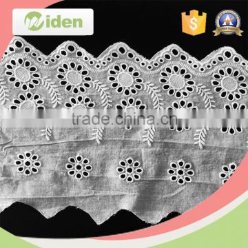 Hot selling cotton lace handkerchiefs wholesale floral embroidery lace