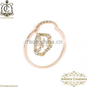 14K Rose Gold Fancy Diamond Ring Jewelry,Designer Ring Jewelry,Fashion Pave Gold Ring Jewelry, Natural Diamond Gold Ring Jewelry