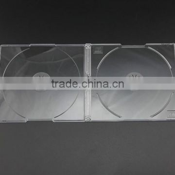5.2mm double CD case (transparent tray)