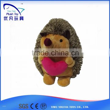 2015 kid love simulate mini soft dog stuffed Hedgehog toy animal