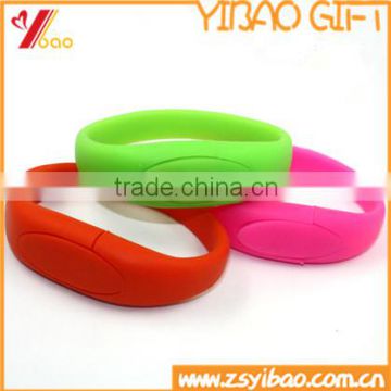 Candy Color Silicone usb Bracelet, USB Flash Drive band