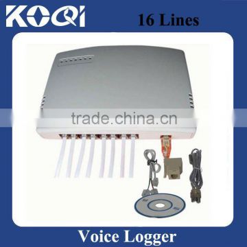 16 channel voice recorder for 16 phones recording