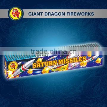Missile fireworks/Chinese Factory Wholesale Saturn Missile/Shots missileFireworks /CE/EX/14G UN0336