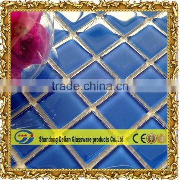 dark blue color glass mosaic