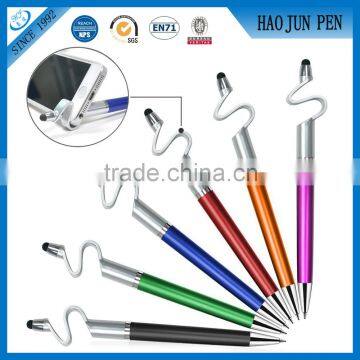 3 in 1 touch pen mobile holder ballpoint pen