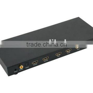 HDMI Matrix 4x2 with spdif / optical Audio 4in 2out hdmi matrix