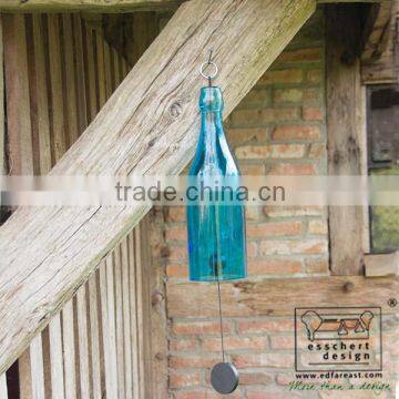 Esschert Design wholesale art craft glass bottle windchime/wind chime                        
                                                                Most Popular