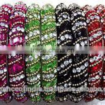 SIMPLY AWESOME DESIGNER HAND CRAFTED LAC LADIES BANGLES