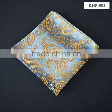 Various Design Silk Woven Pocket Square MOQ 50pcs