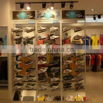 high quantity metal display shelving for shoes for retail store