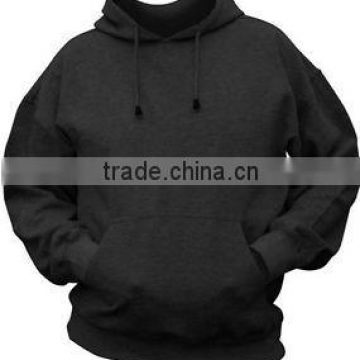 black free size cotton man hoody
