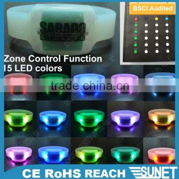 high quality factory price remote controller controlled custom led bracelet