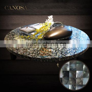 Black mother of pearl shell mosaic brick tile for home ,bathromm decor