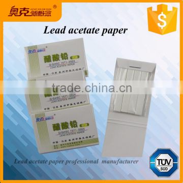 Lead acetate paper lead acetate test strips for detection hydrogen sulphide