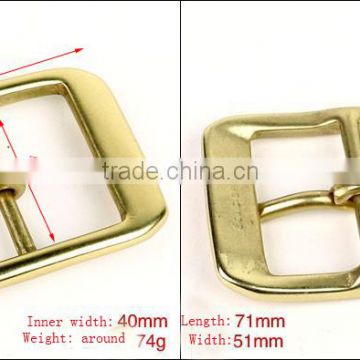 Strong retangle solid brass H shape buckle real leather brass buckle metal brass material buckle