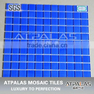 thickness 4mm never fade glass mosaic for swimming pool tile