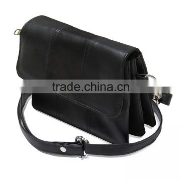 unisex leather sling bag with essential Zipper and pockets.