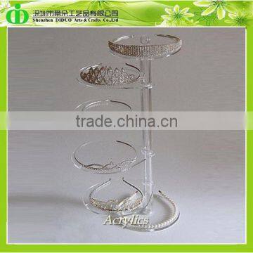 DDJ-0100 Trade Assurance Chinese Factory Wholesale Countertop Rotating Acrylic Jewelry Display Stand
