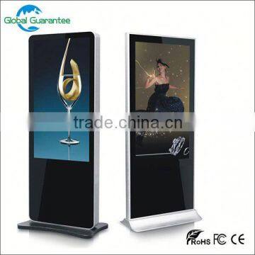 Floor standing 22 inch led screen transparant lcd advertising panel with global guarantee