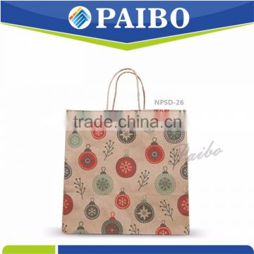 NPSD-26 Christmas Paper Bag with handle Professional manufacturer for christmas cartoon handbag