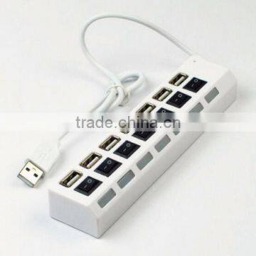 High Quality !!! 7 Ports Usb Hub 2.0 with ON/OFF Sharing Switch