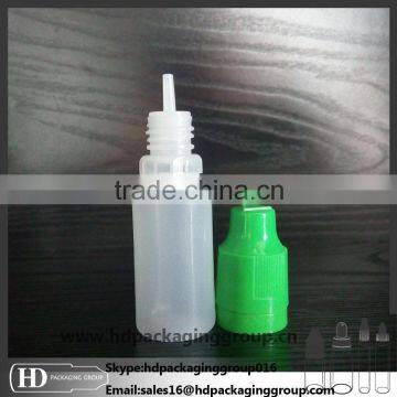 Hot selling 10ml ejuices bottle LDPE Plastic dropper bottle with childproof child tamper proof cap