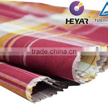 Wool Cotton Poplin Yarn Dyed Shirting Checks Fabric