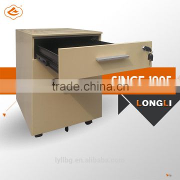 Longli Lockable drawers steel filing cabinet / 3 drawer moble pedestal