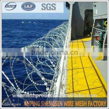 concertina wire for sale 450mm coil diameter concertina razor barbed wire with ISO9001 hot sales