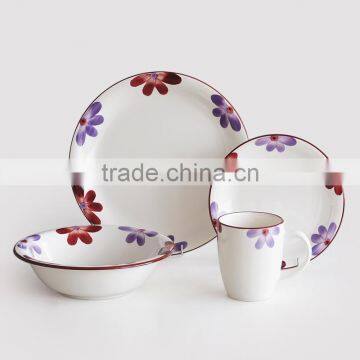 16pcs ceramic dinnerware set with handpainting