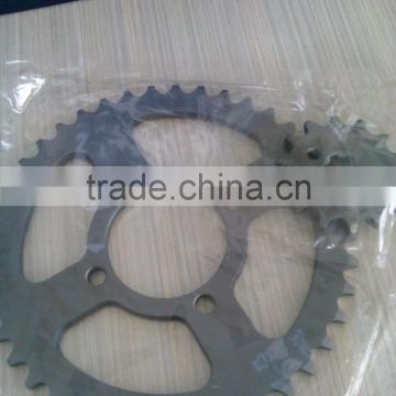 motorcycle chain sprocket set/motorcycle chain gear/spare parts china motorcycle