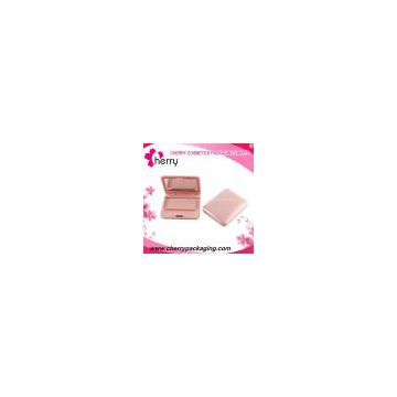 Pink plastic makeup palette cosmetic eyeshadow container packaging