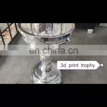 MOQ 1 Piece Customized Electronic Sports Award Cup Chrome 3D Printing Champions League Trophy Cup